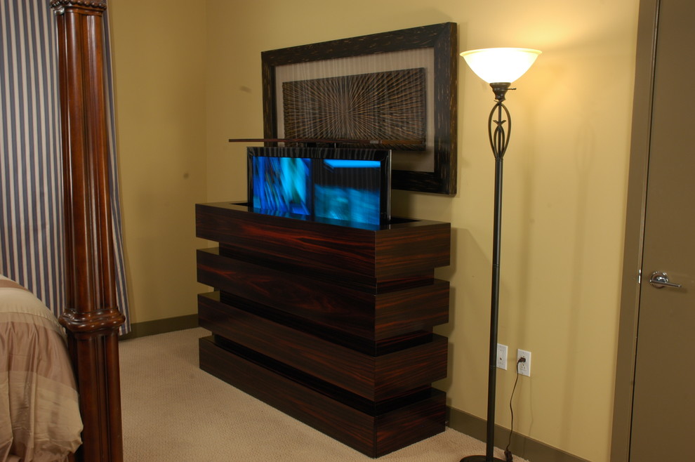 Tv Lift Cabinets Bedroom Modern with Cabinet Tronix Custom Tv