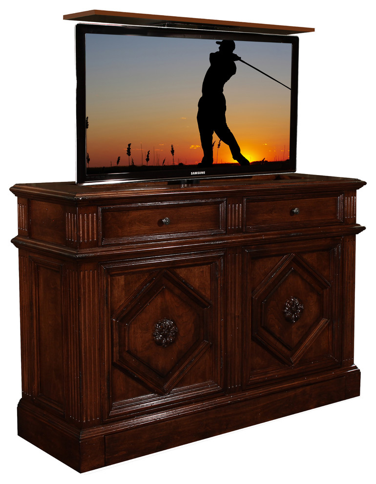 Tv Lift Cabinets Family Room Traditional with Boston Tv Lift Cabinet