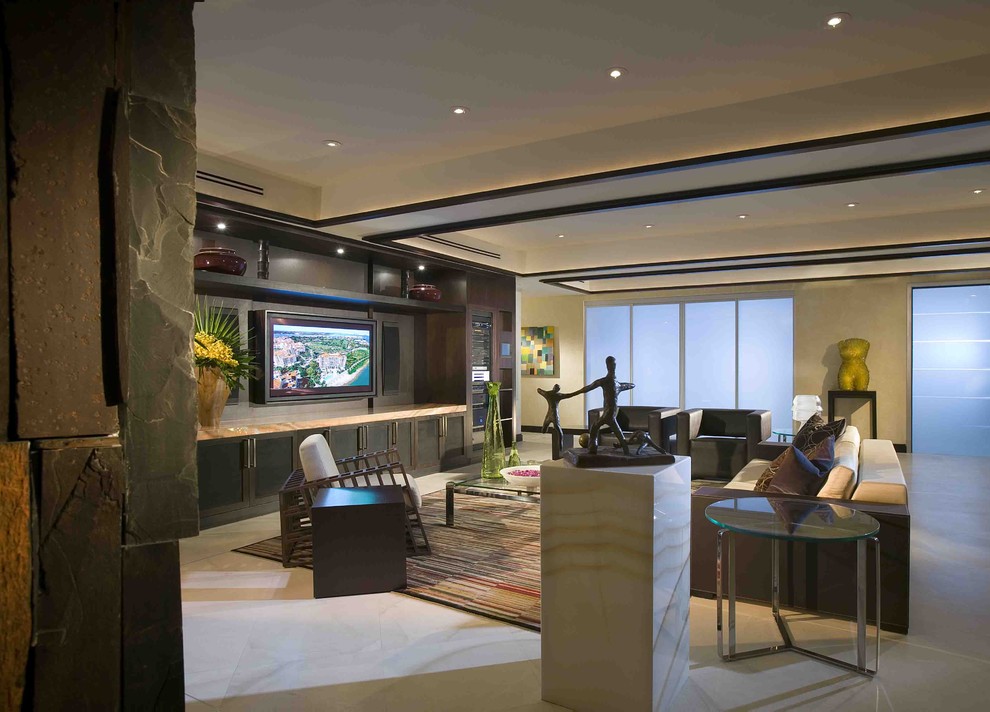 Tv Wall Units Family Room Modern with Aventura Brickell Coconut Grove1