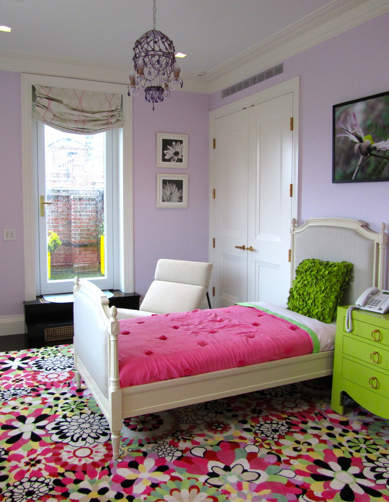 Tween Girl Bedroom Ideas Kids Contemporary with Bold Chandelier Dark Stained