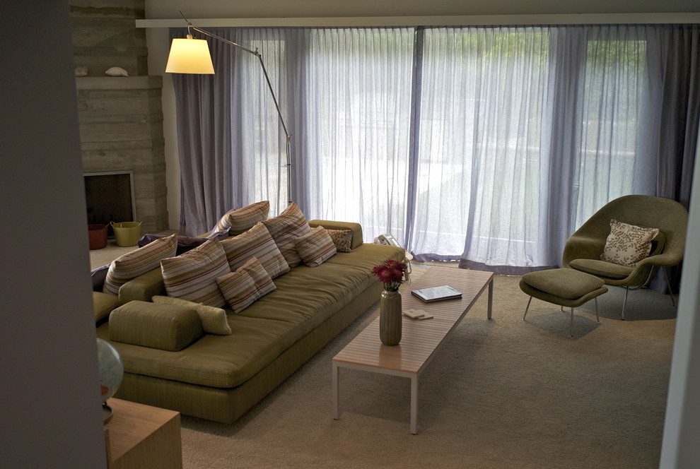 Two Sided Couch Family Room Contemporary with None 