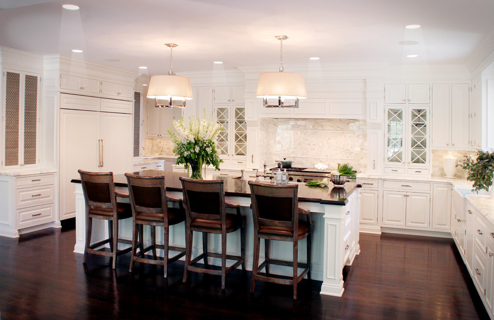 Types of Kitchen Countertops Kitchen Traditional with 36 Subzero Fridge And