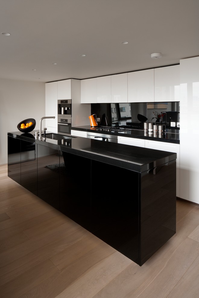 Ultra Modern Kitchen Kitchen Contemporary with 2 Toned Kitchen Cabinets