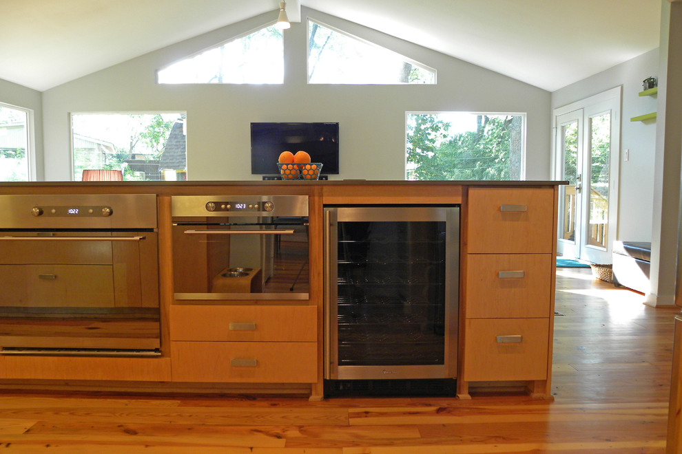 Under Cabinet Appliances Kitchen Contemporary with Cabinetry Clerestory Windows Modern