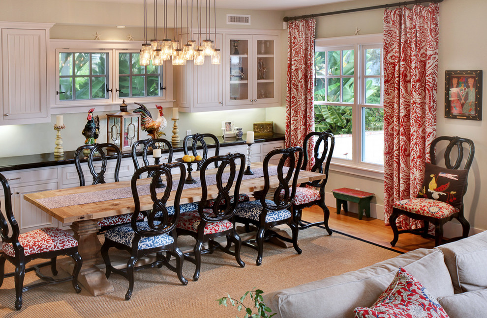 Unique Cookie Jars Dining Room Farmhouse with Area Rug Beadboard Black