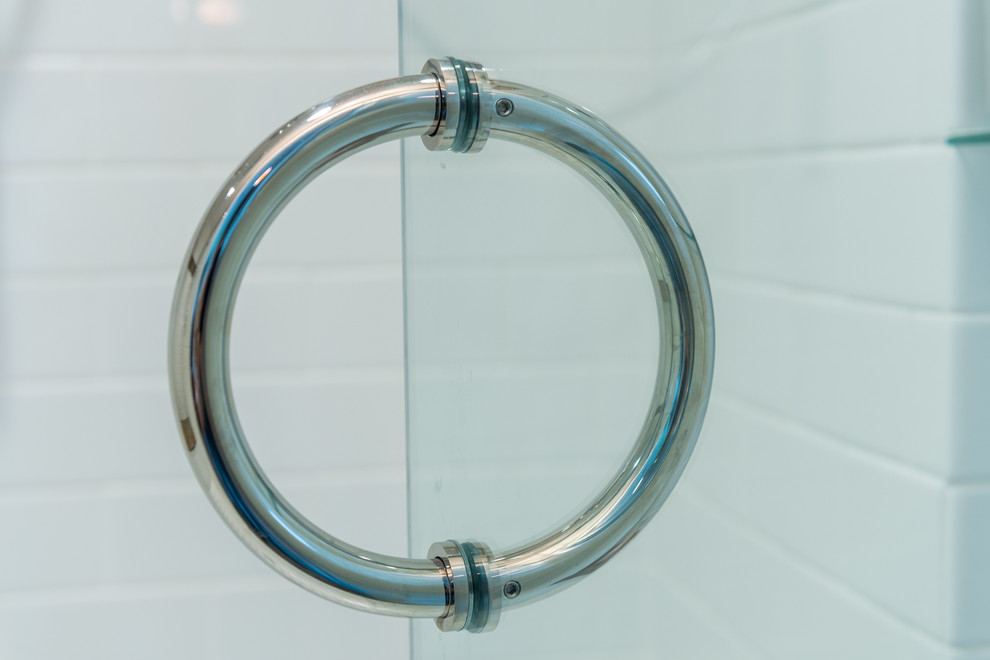 Unique Door Handles Bathroom Traditional with Chrome Finishes Shower Door