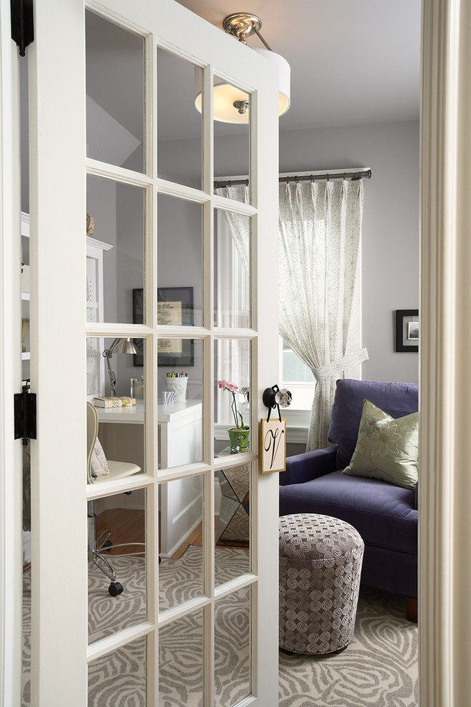 Unique Door Knobs Home Office Contemporary with Area Rug Curtains Drapes