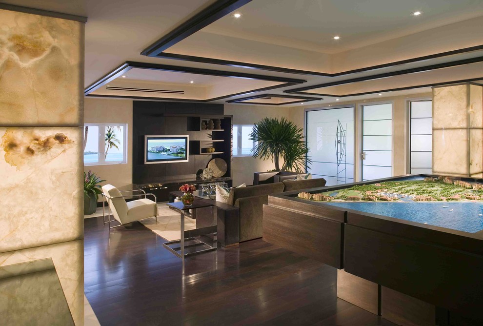 Unique Entertainment Centers Family Room Modern with Aventura Brickell Coconut Grove