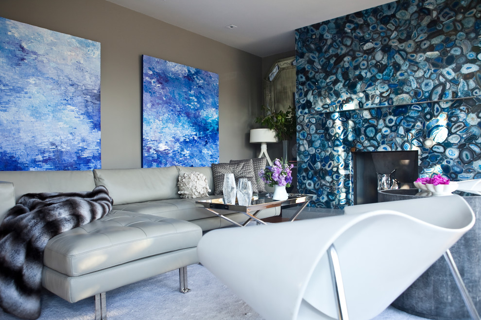 Unique Fireplace Mantels Bedroom Modern with Blue Fireplace Mantel Blue