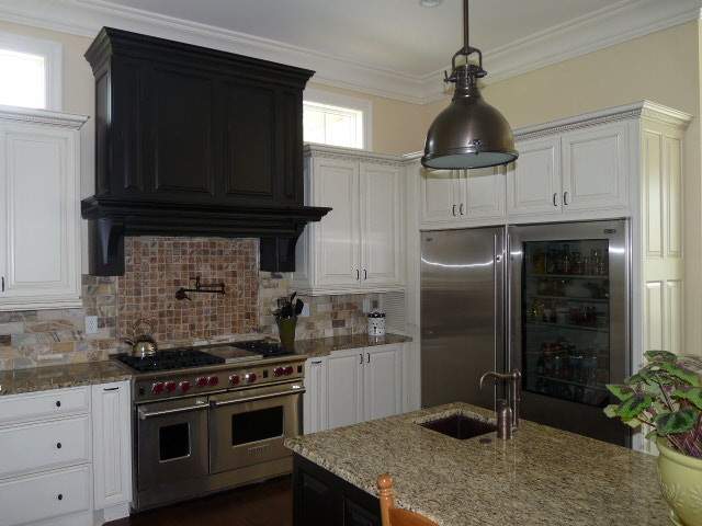 Unique Kitchen Backsplash Kitchen Traditional with Bar Sink Black Hardware