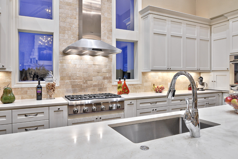 Unique Kitchen Backsplash Kitchen Transitional with 6 Burner Range Appliance