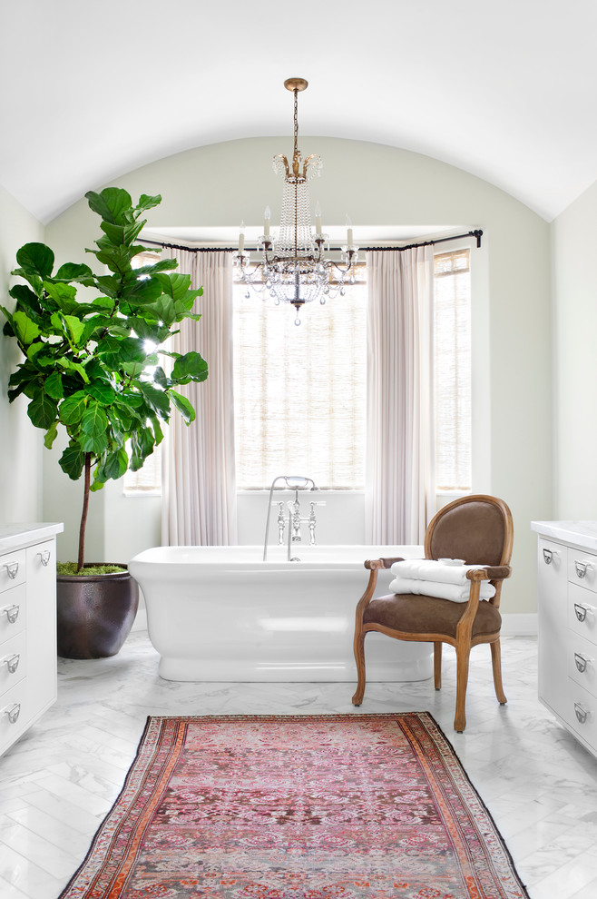 Unique Light Fixtures Bathroom Transitional with Arch Ceiling Chair Chandelier