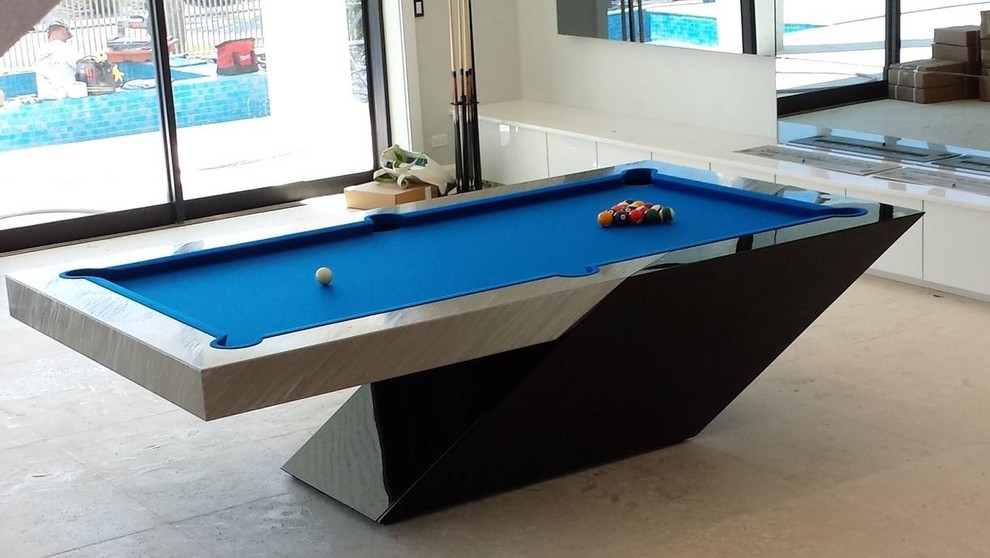 Unique Pool Tables Family Room Contemporary with Art Deco Pool Tables1