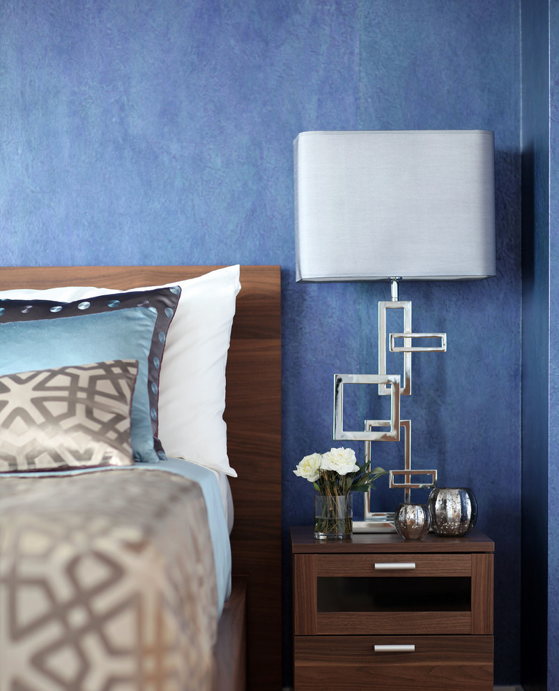 Unique Table Lamps Spaces Contemporary with Blue Bedroom Stainless Table