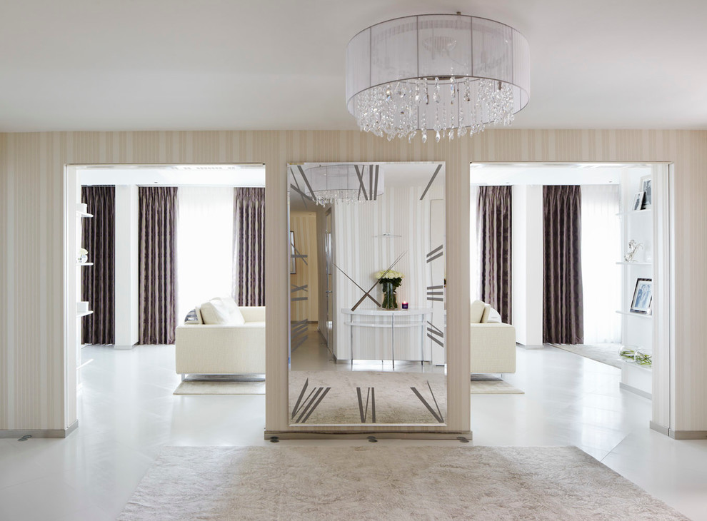 Unique Wall Clocks Hall Contemporary with Brown Curtains Chandelier Clock