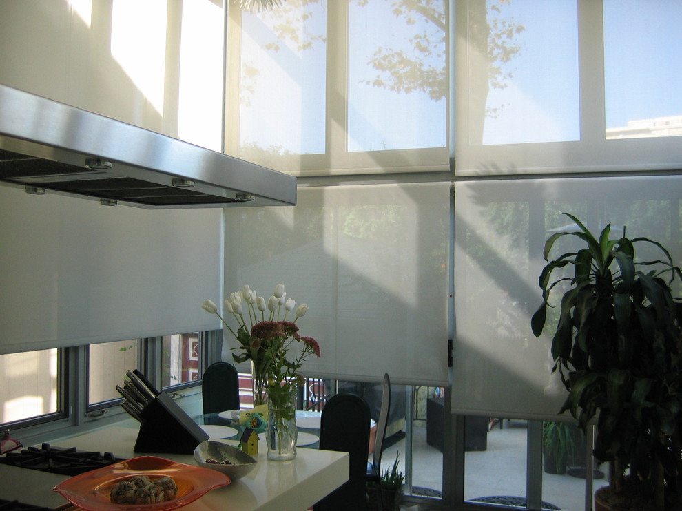 Unique Window Treatments Kitchen Contemporary with Apartment Blinds Custom Shades