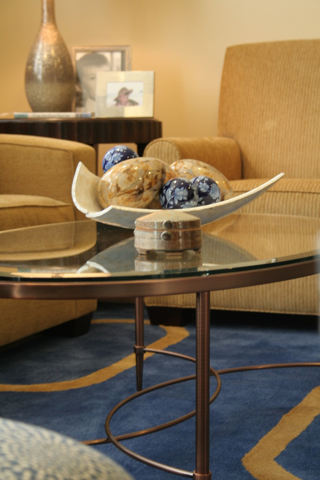 Unusual Coffee Tables Family Room Transitional with Blue and Gold Color