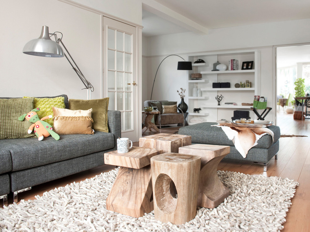 Unusual Coffee Tables Living Room Contemporary with Arc Lamp Area Rug