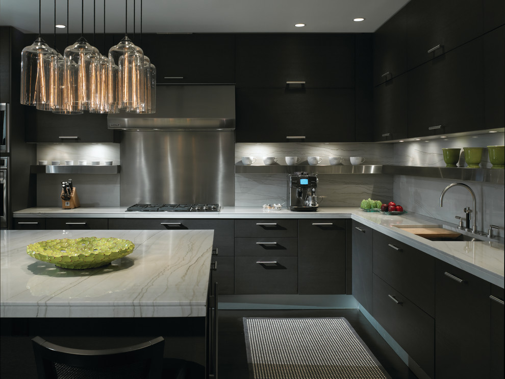 Unusual Light Fixtures Kitchen Contemporary with Bar Pulls Black Floor
