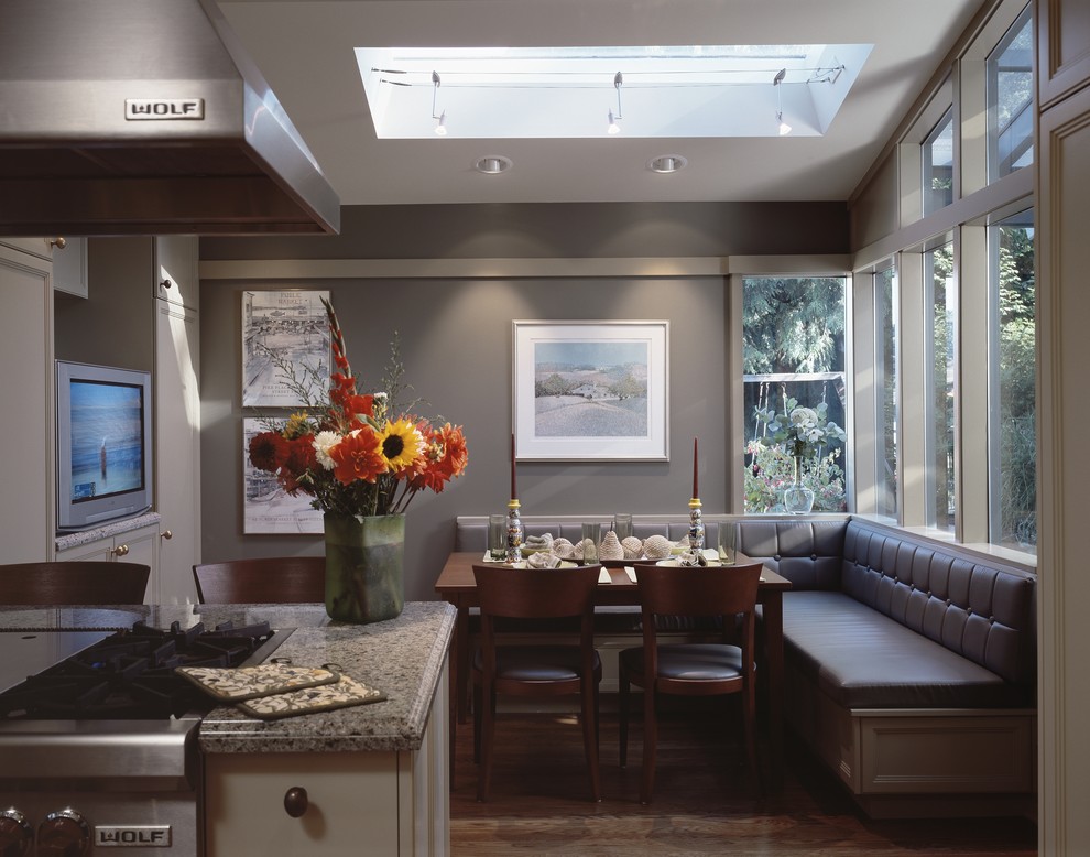 Upholstered Banquette Seating Kitchen Traditional with Banquette Seating Barstools Black