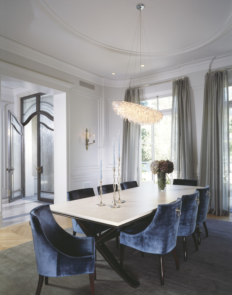 Upholstered Dining Room Chairs Dining Room Transitional with Blue Upholstered Dining Room