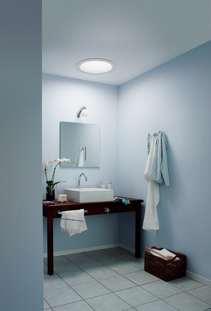 Velux Sun Tunnel Bathroom Contemporary with None 
