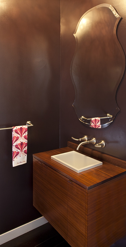 Venetian Plaster Colors Bathroom Contemporary with Brown Walls Dark Walls