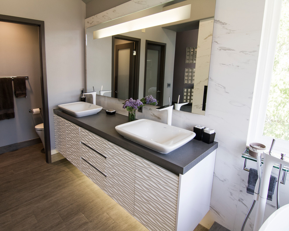 Vessel Sink Vanity Bathroom Contemporary with 3 D 3 D Texture 3d