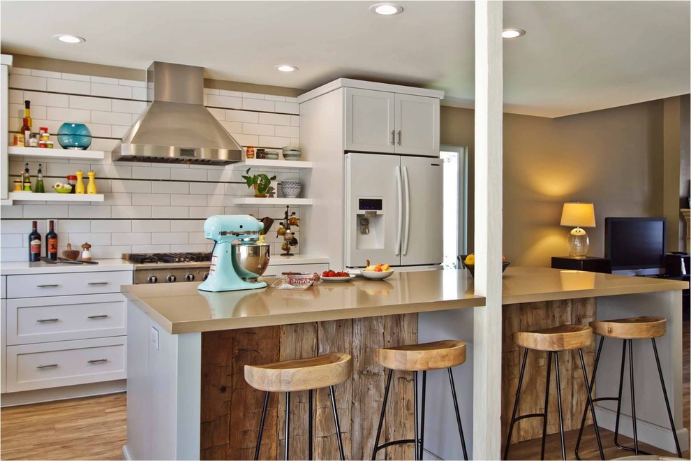 Vintage Industrial Bar Stools Kitchen Contemporary with Barstool Open Shelves Oven