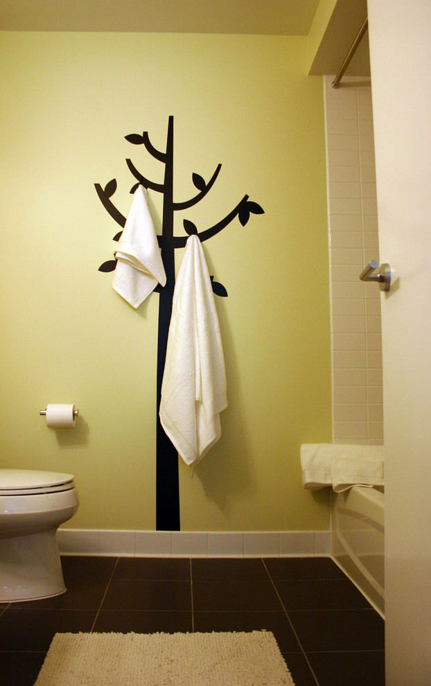 Vinyl Wall Decals Bathroom Modern with None 