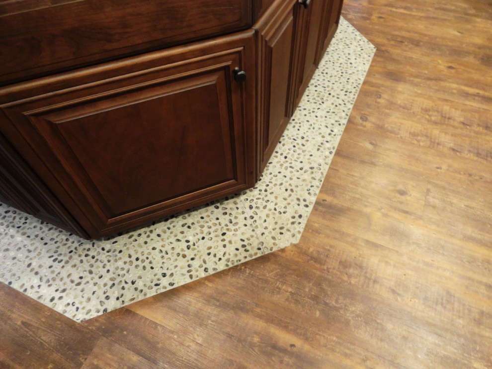 Vinyl Wood Plank Flooring Kitchen Beach with Apothecary Drawers Beach Cottage1