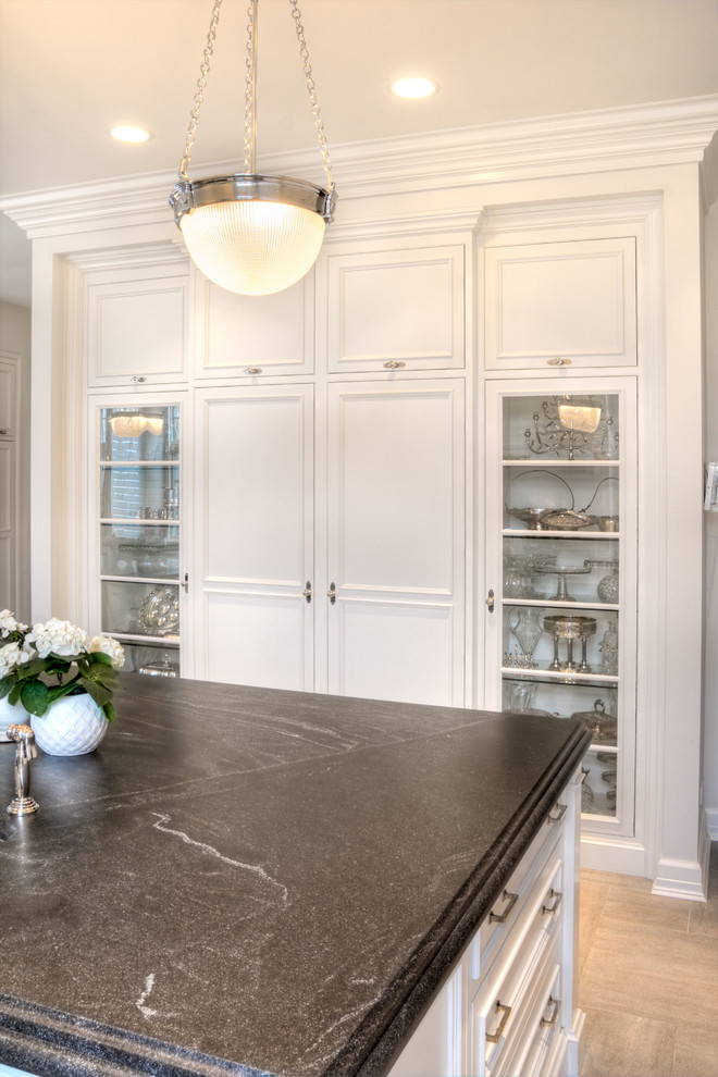 Virginia Mist Granite Kitchen Traditional with Double Island Double Island1
