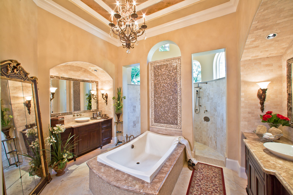 Walk in Showers Designs Bathroom Traditional with Bathroom Bathtub Cabinetry Ceiling