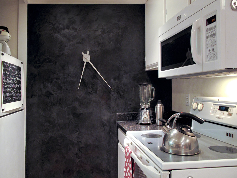 Wall Decoration Ideas Kitchen Eclectic with Accent Wall Black And1