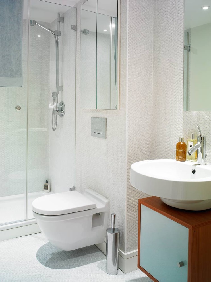 Wall Mount Toilet Bathroom Modern with Bath Accessories Bathroom Mirror