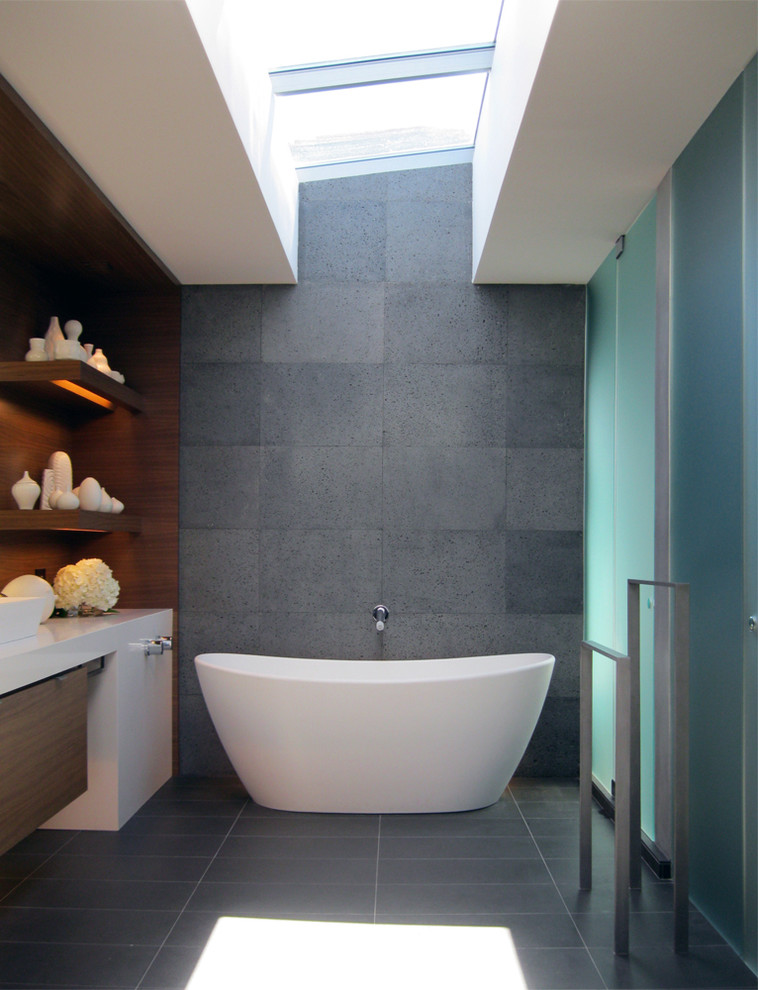 Wall Mount Tub Filler Bathroom Contemporary with Bathroom Shelves Bathroom Storage