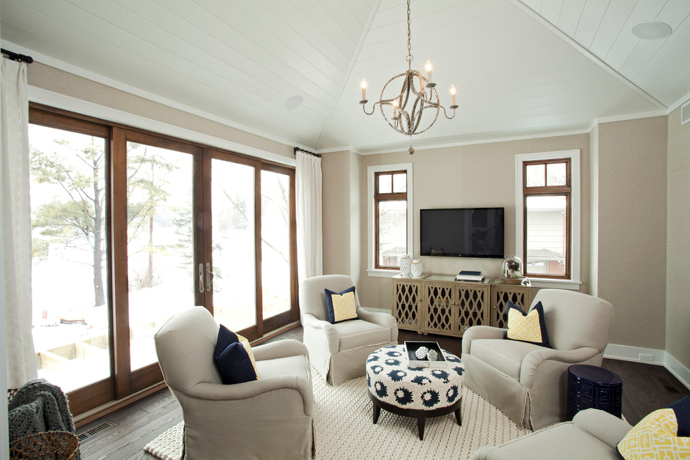 Wall Mounted Media Console Family Room Transitional with Armillary Sphere Light Fixture1