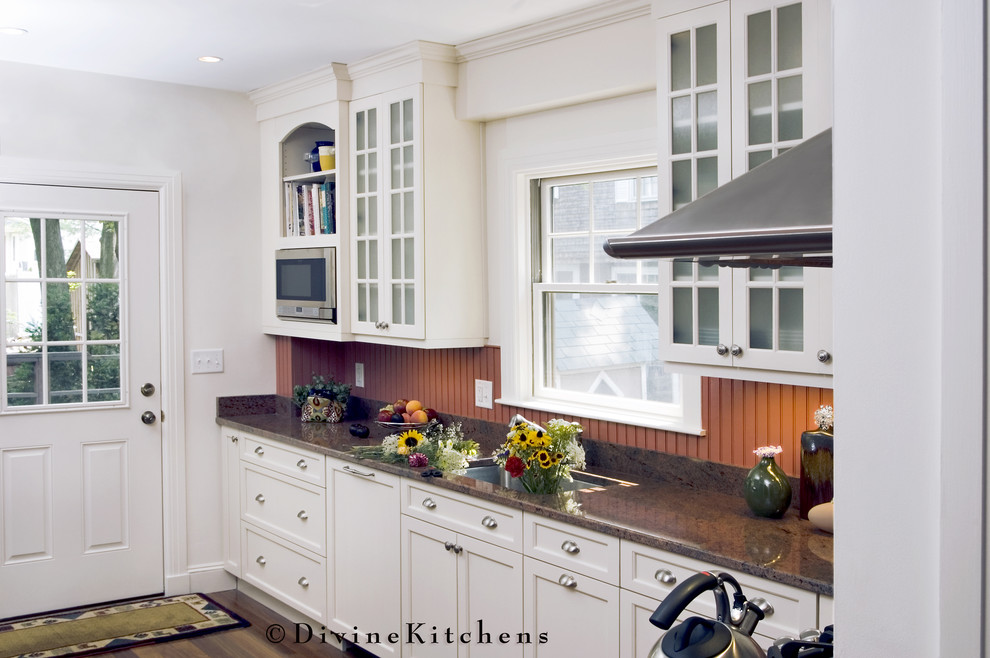Wall Mounted Microwave Kitchen Traditional with None 1