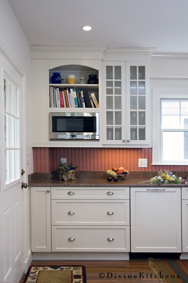 Wall Mounted Microwave Kitchen Traditional with None 2