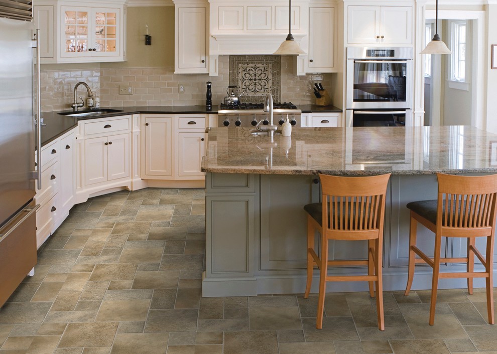 Wall Mounted Tv Cabinet Kitchen Traditional with Colorful Kitchen Flooring Kitchen