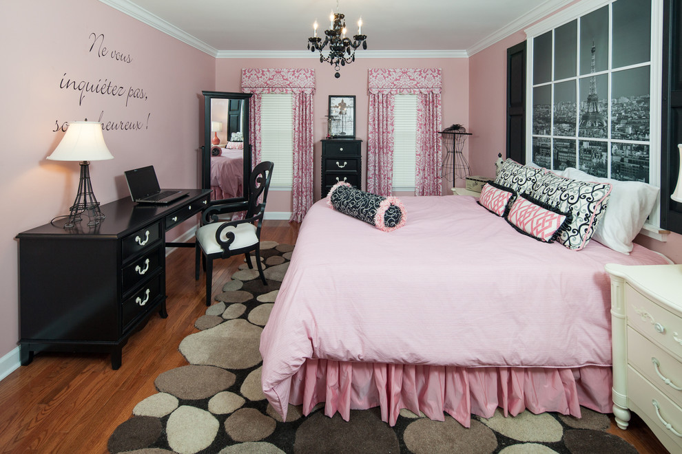 Wall Murals Ideas Kids Contemporary with Bed Bedroom Black And