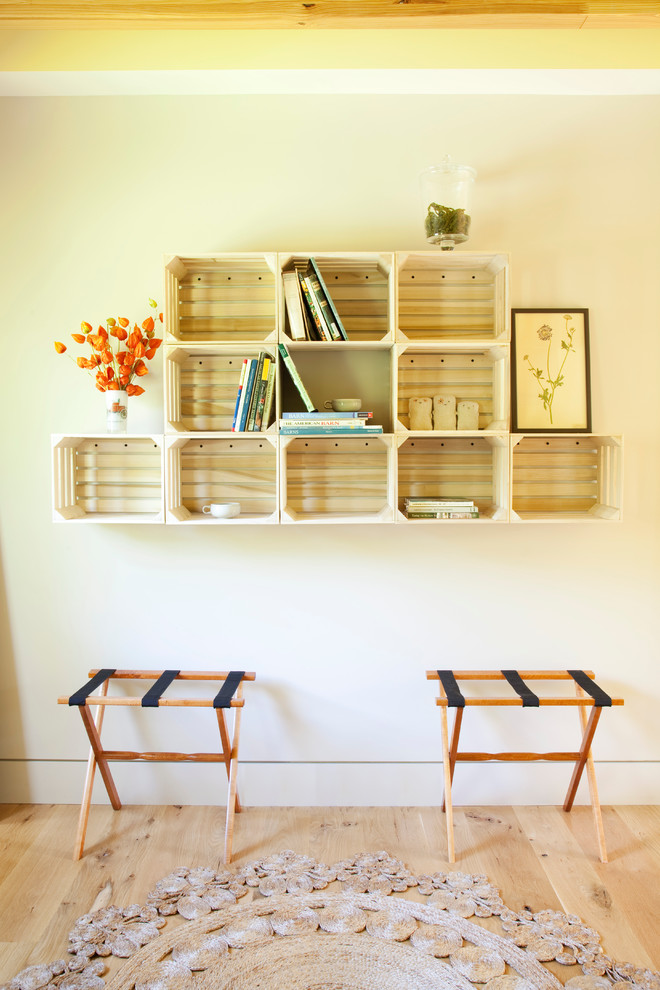 Wall Shelf Ideas Hall Contemporary with Beams Books Country Crate