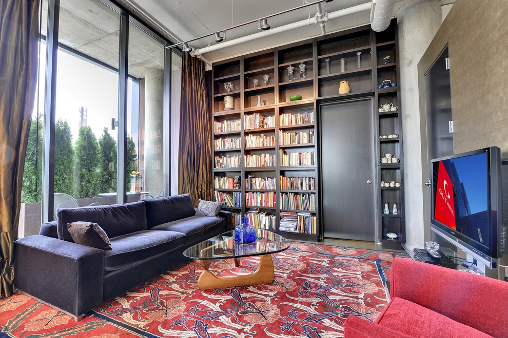 Wall Shelf Ideas Living Room Modern with Bronze Curtains Brown Curtains