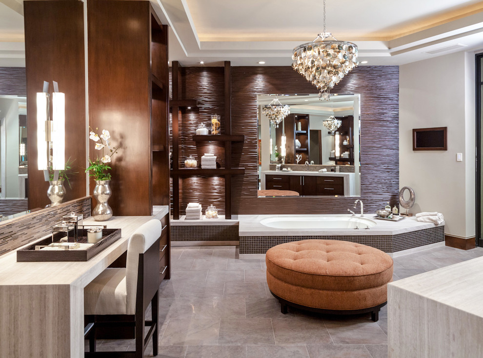 Wall Storage Units Bathroom Contemporary with Bathroom Tv Beige Chair