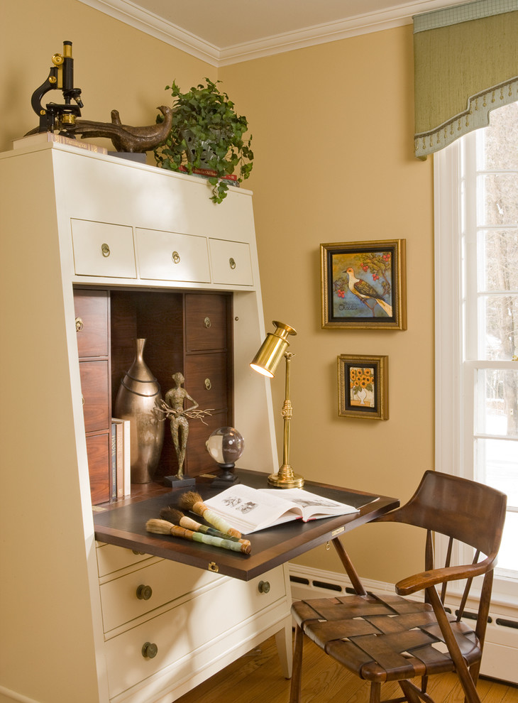 Wall Units with Desk Home Office Eclectic with Abattant Arm Chair Armoire