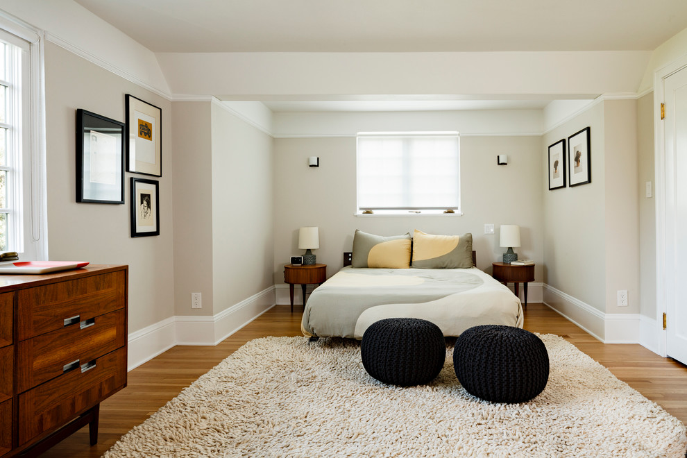 Washed Oak Furniture Bedroom Contemporary with Beige Walls Danish Furniture