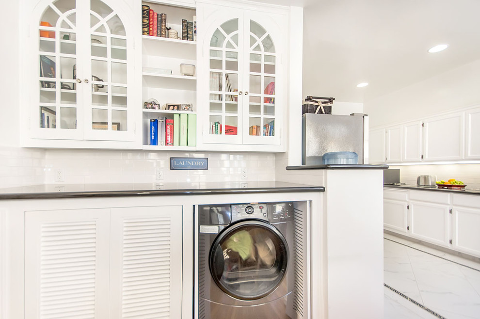 Washer Dryer Cabinet Laundry Room Traditional with Cottage Kitchen Laundry Cabinet