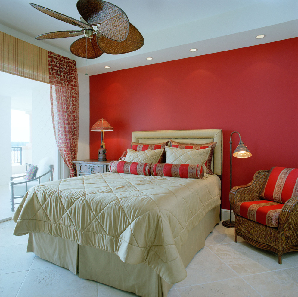 West Indies Furniture Bedroom Tropical with Accent Color Accent Decor
