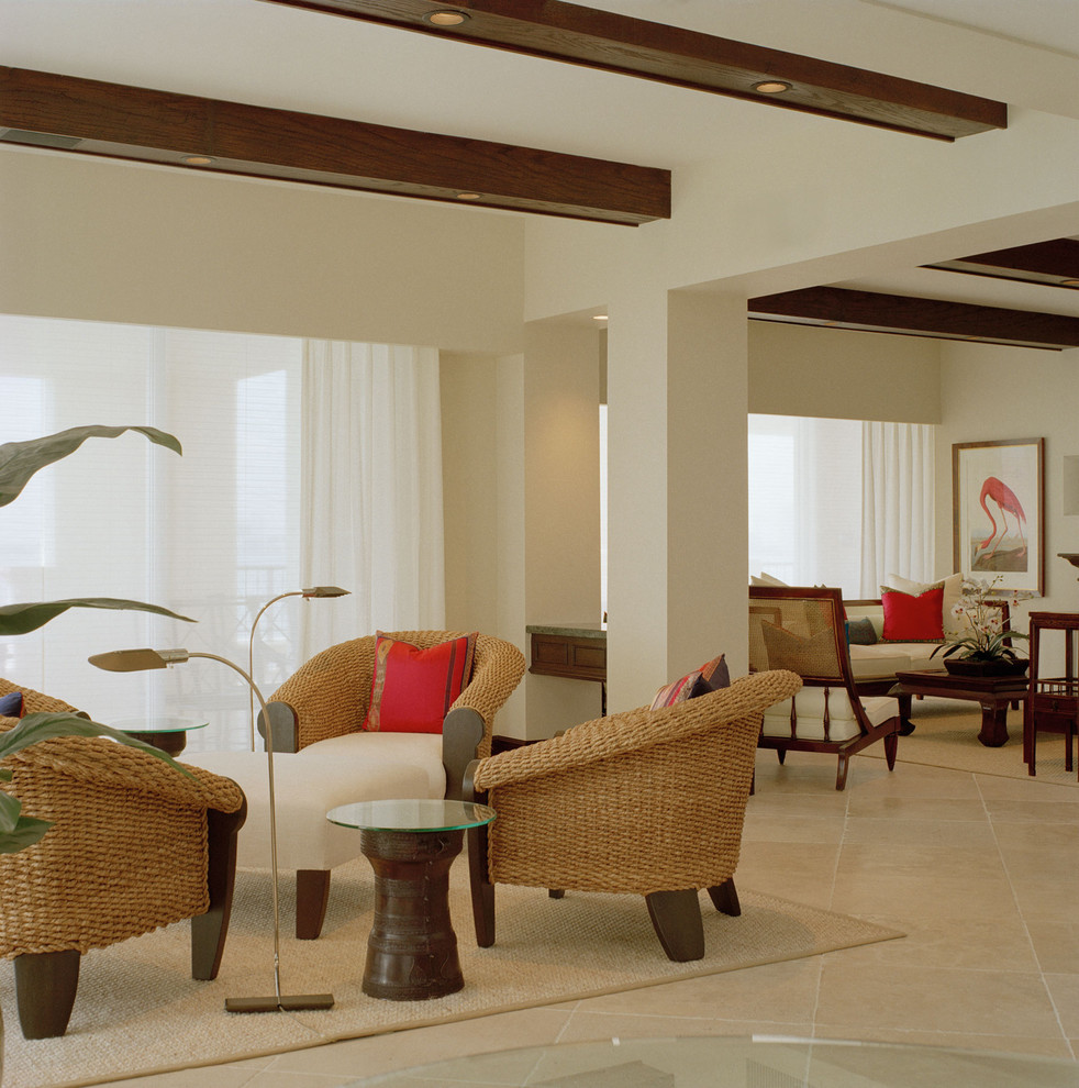 West Indies Furniture Family Room Tropical with Accent Decor Alfombra Almohadas