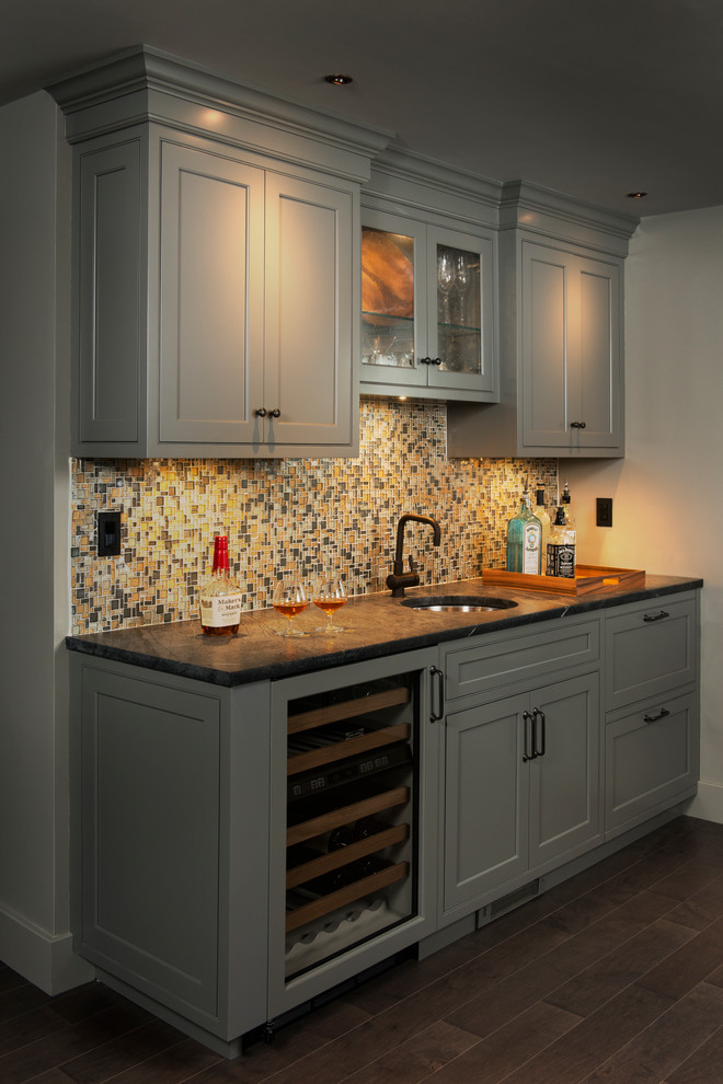 Wet Bars for Basements Home Theater Traditional with Bronze Faucet Bronze Hardware